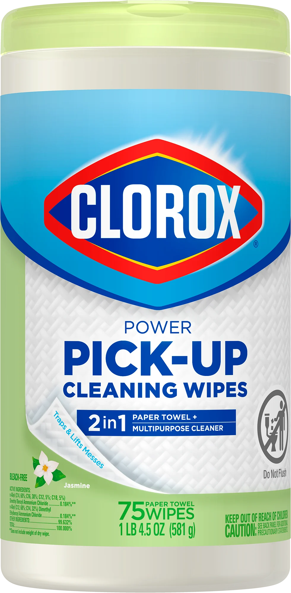 Clorox® Power Pick-Up Cleaning Wipes | Jasmine