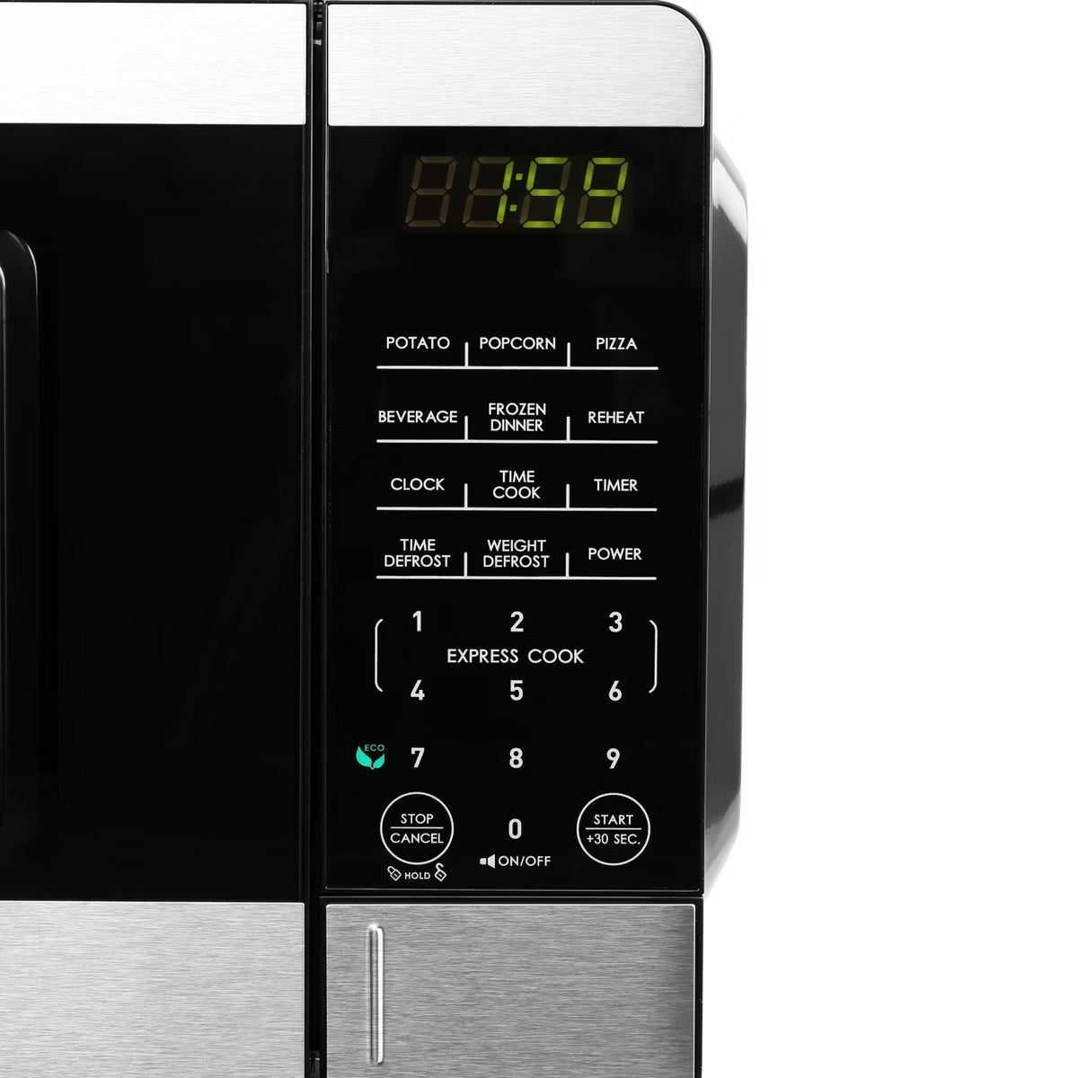 Galanz 0.9 cu ft 900W Countertop Microwave Oven in Black with One Touch Express Cooking