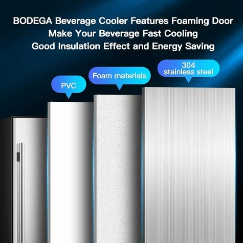 24-inch fridge,180 Cans,304 Stainless Steel Door,LED light,Adjustable shelves,Quiet Compressor,Smart digital control cooler,Automatic defrosting