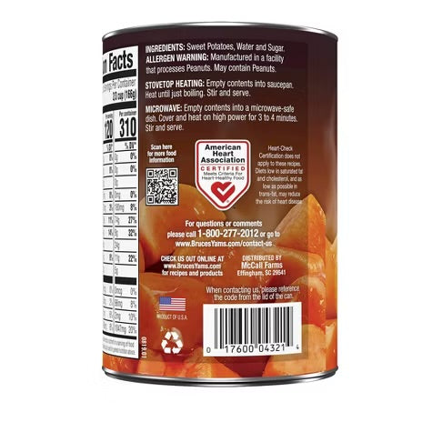 Bruce's Yams Cut Sweet Potatoes in Syrup