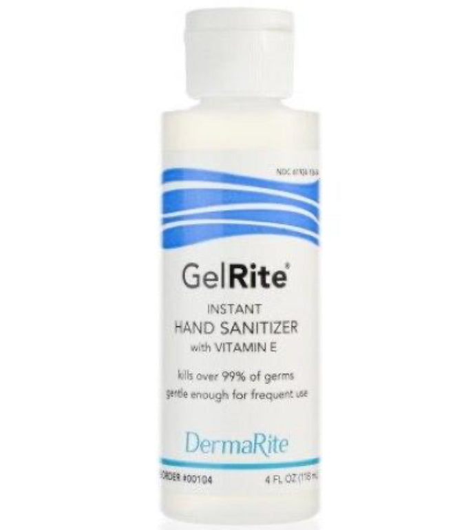 GelRite Ethyl Alcohol Hand Sanitizer w/ Vitamin E, 4 oz Squeeze Bottle
