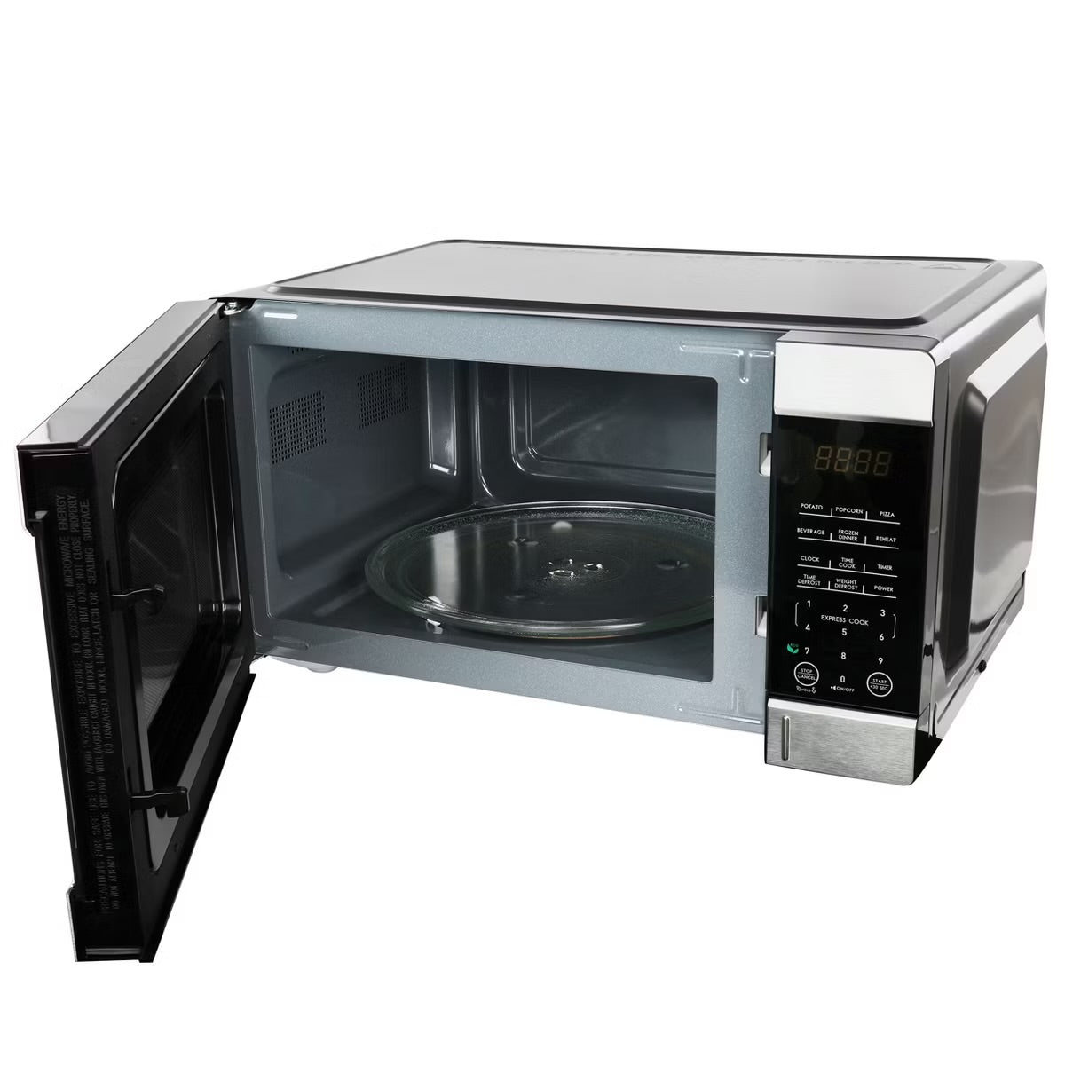Galanz 0.9 cu ft 900W Countertop Microwave Oven in Black with One Touch Express Cooking