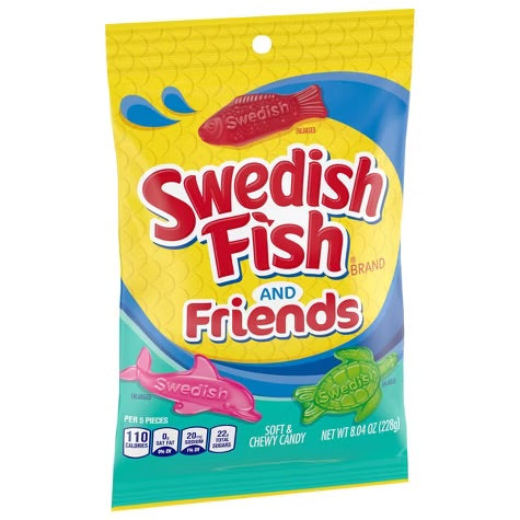 Swedish Fish & Friends Soft & Chewy Candy - 8oz