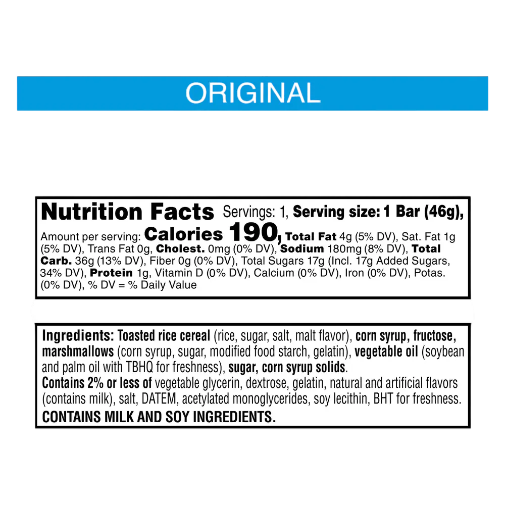 Rice Krispies Treats® Homestyle Original, 1.6oz
