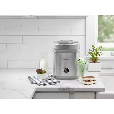 Cuisinart Pure Indulgence 2qt Frozen Yogurt-Sorbet & Ice Cream Maker - Chrome - ICE-30BCP1: BPA-Free, 25 Min Cycle