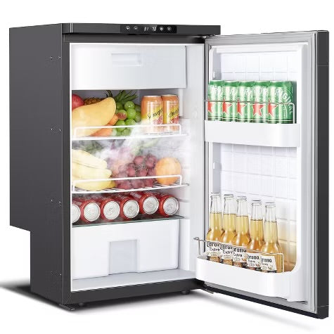 83L Dual Zone Fridge and Freezer, RV Refrigerator with WIFI APP Control, 12 Volt Portable Fridge with Door Lock,3 levels (H/M/L) of battery protection