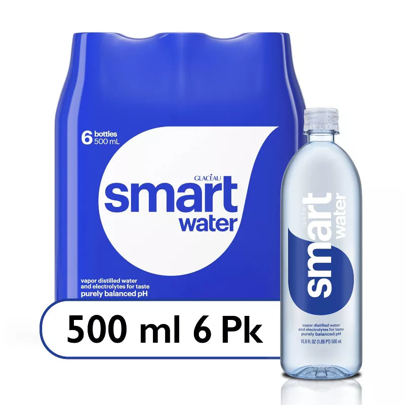 Smartwater Bottles - 6pk/16.9 fl oz
