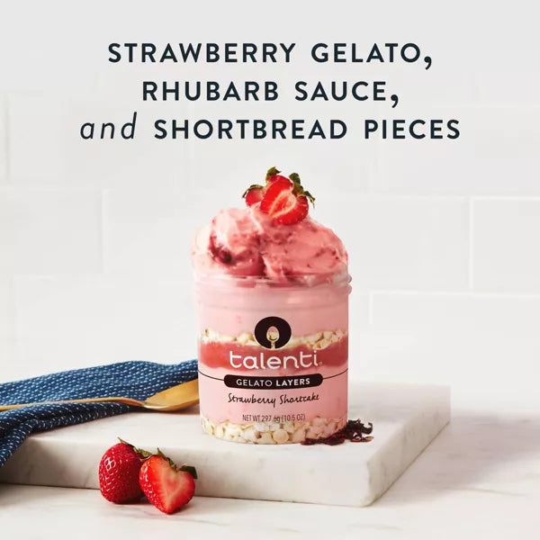Talenti Gelato Layers Strawberry Shortcake - 10.5oz