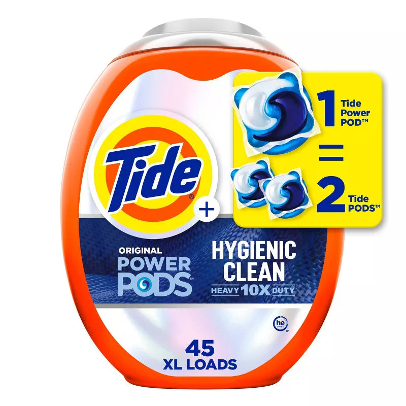 Tide Original Hygienic Clean HE Compatible Heavy Duty Power Pods Laundry Detergent Soap Pacs