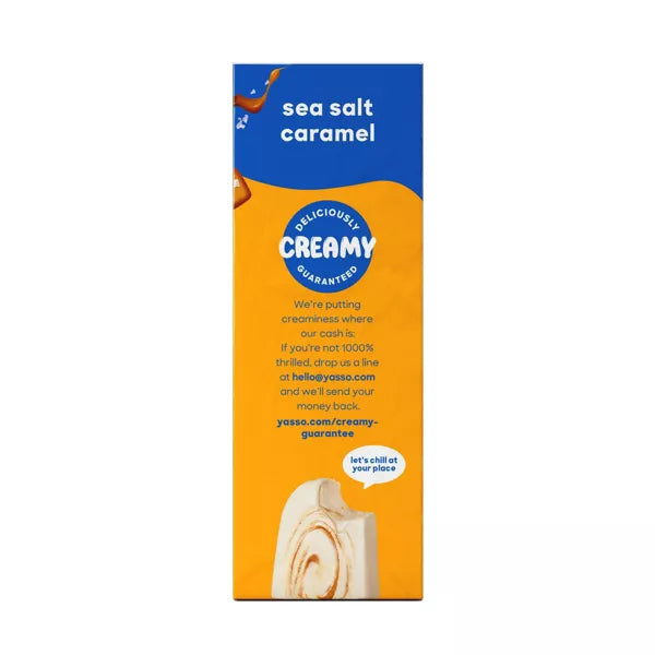 Yasso Frozen Greek Yogurt - Sea Salt Caramel Bars - 4ct
