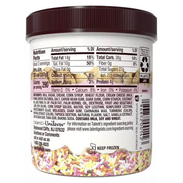 Talenti Gelato Layers Confetti Cookie - 10.3oz