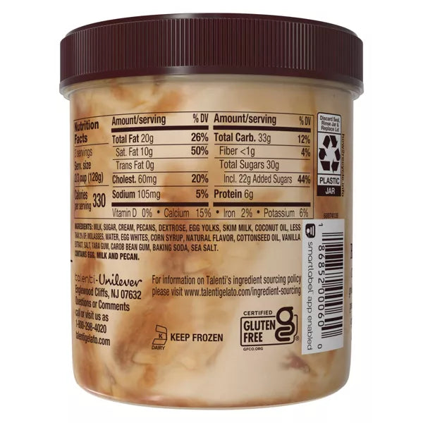 Talenti Gelato Southern Butter Pecan - 16oz