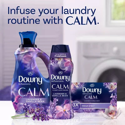 Downy Infusions Calm Lavender & Vanilla Bean Scent In-Wash Booster Beads