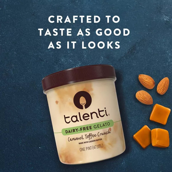Talenti Caramel Toffee Crunch Dairy-Free Frozen Gelato - 1pt