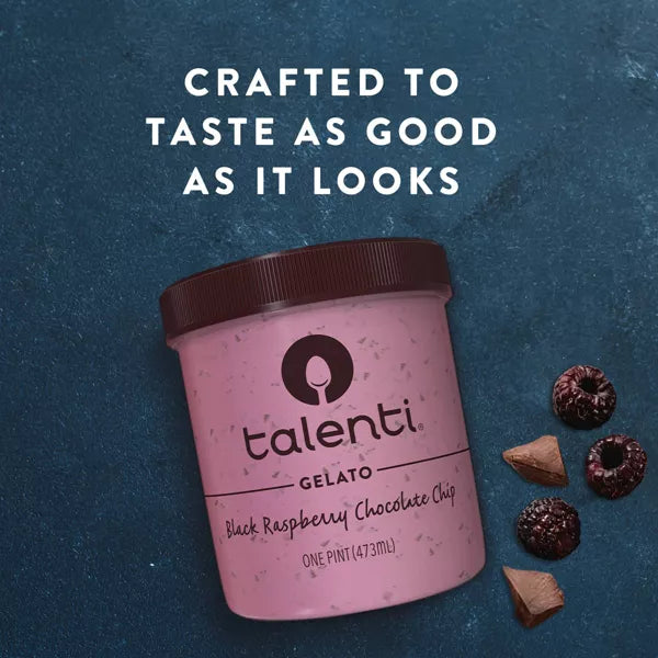 Talenti Black Raspberry Chocolate Chip Gelato - 16oz