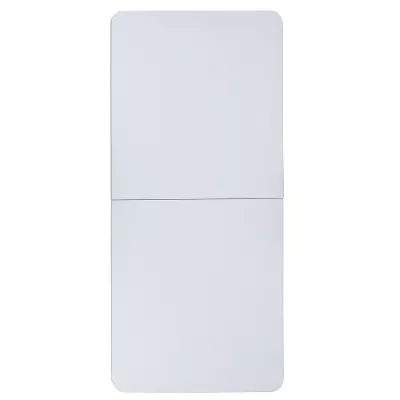 Emma and Oliver 5-Foot Height Adjustable Bi-Fold Granite White Plastic Folding Table with Handle