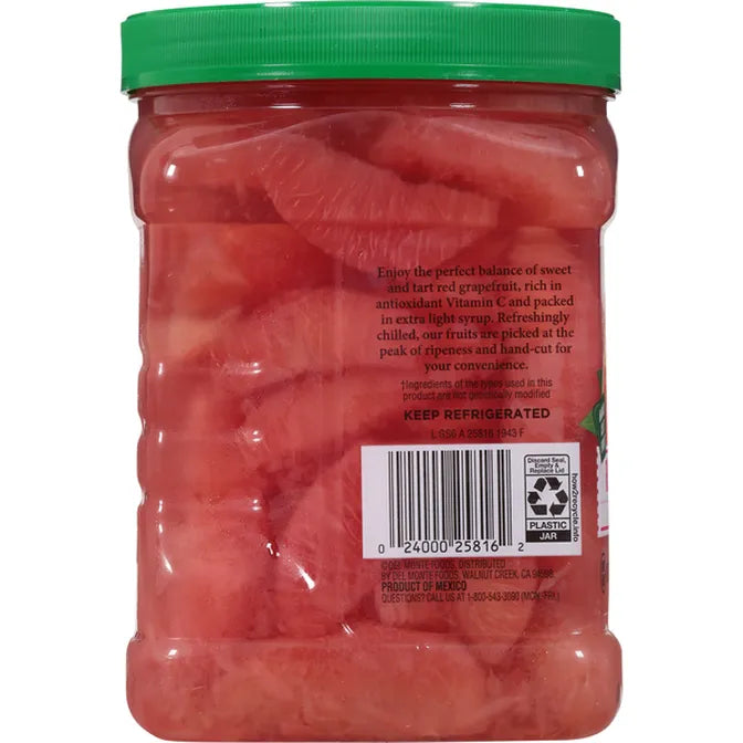 Del Monte Red Grapefruit, in Extra Light Syrup