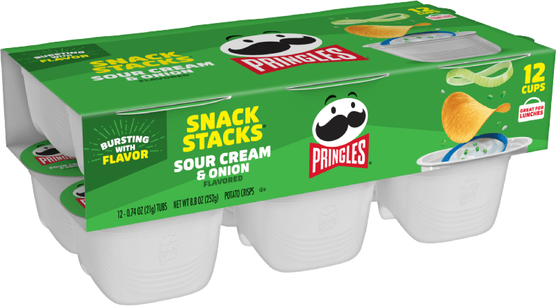 Pringles® Snack Stacks Sour Cream & Onion Crisps