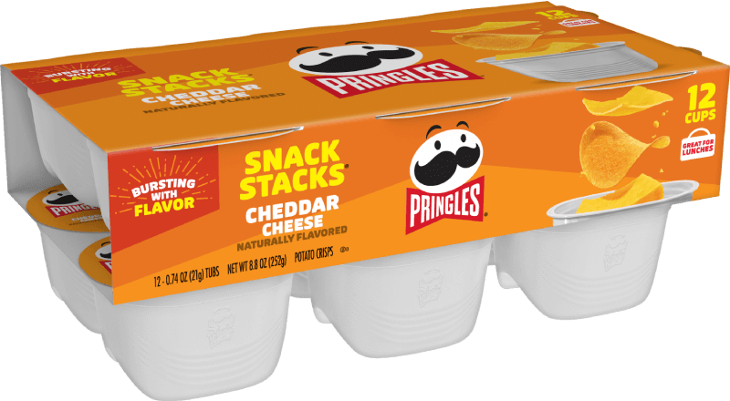 Pringles® Snack Stacks Cheddar Cheese Crisps 4.8