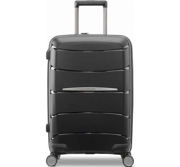 Samsonite Outline Pro 23 Hardside Expandable Carry-On Spinner Suitcase, Midnight Black