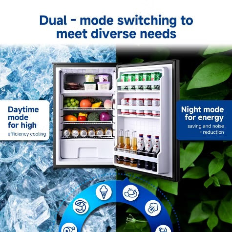 110L RV Portable Refrigerator and Freezer,Dual Modes Fast Cooling Compressor Fridge with Anti-Shock & Shake,Mini Car Fridge for Camping,Trips,Travel