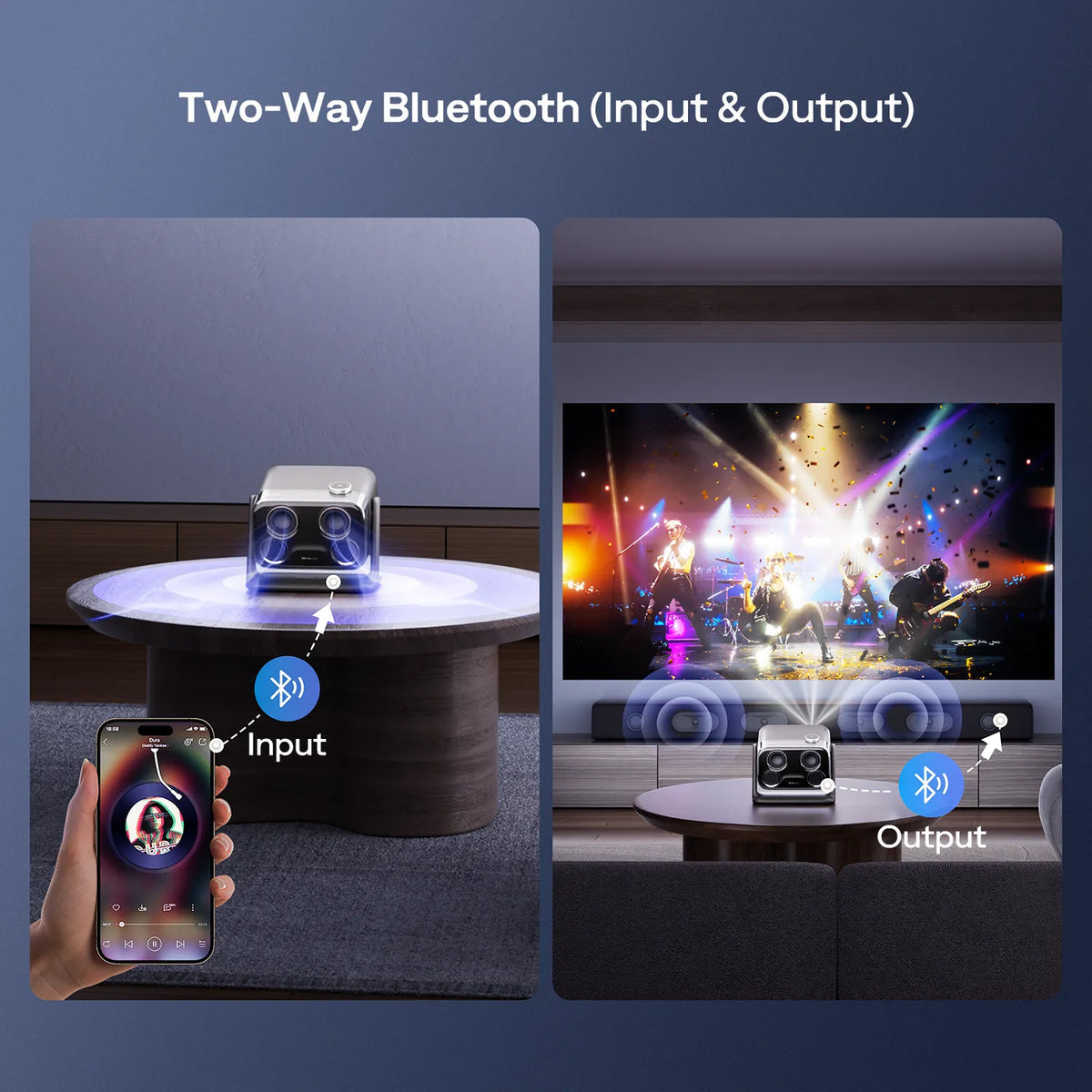 Aurzen BOOM mini Smart Projector with Google TV