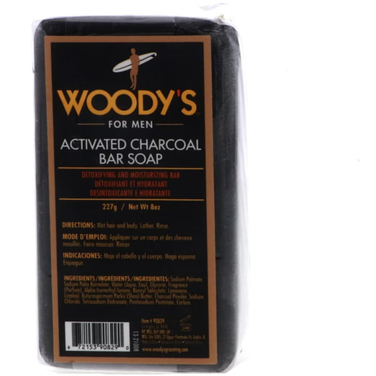 Woody's Black Charcoal Soap, 8 oz