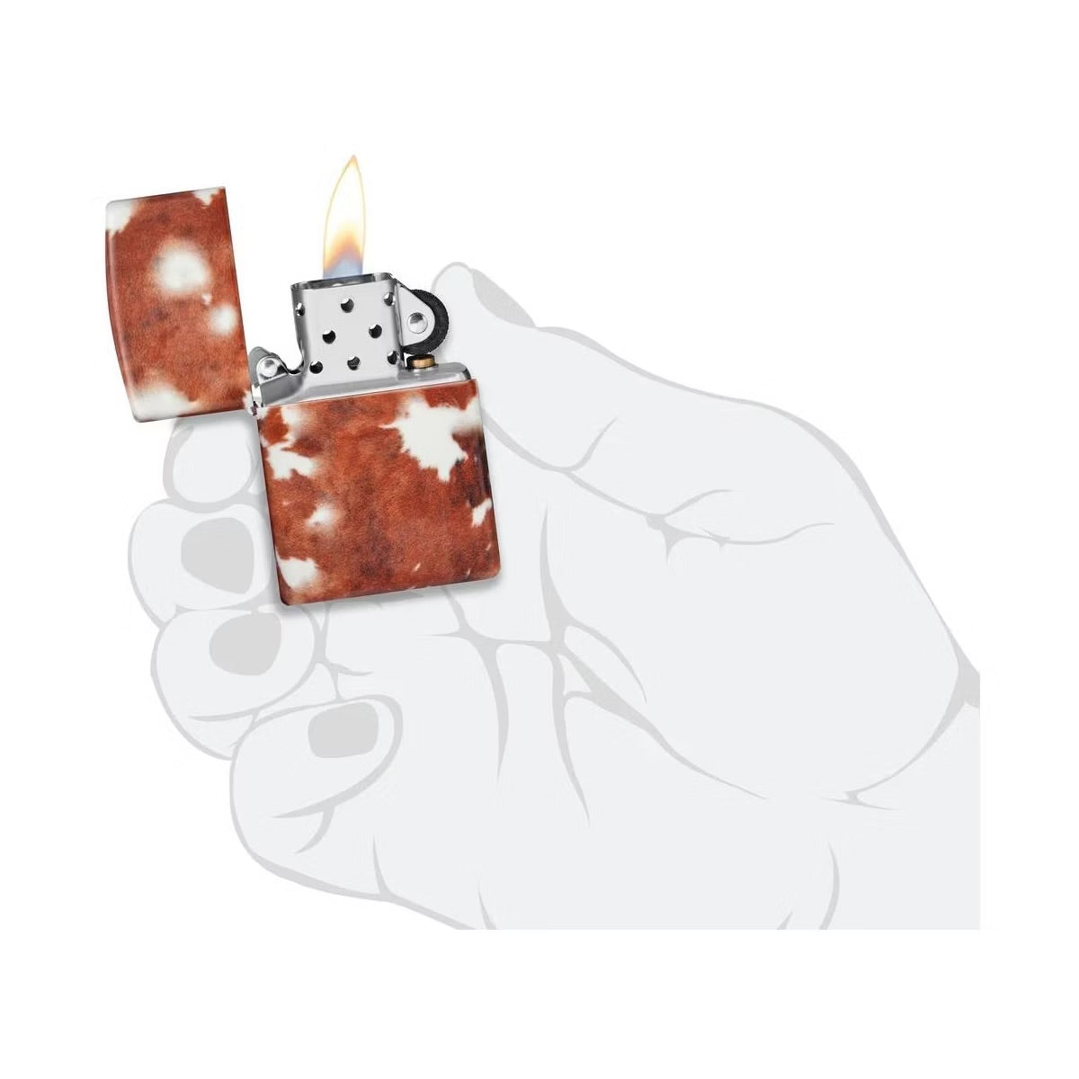 Zippo Cow Print Design Windproof Lighter