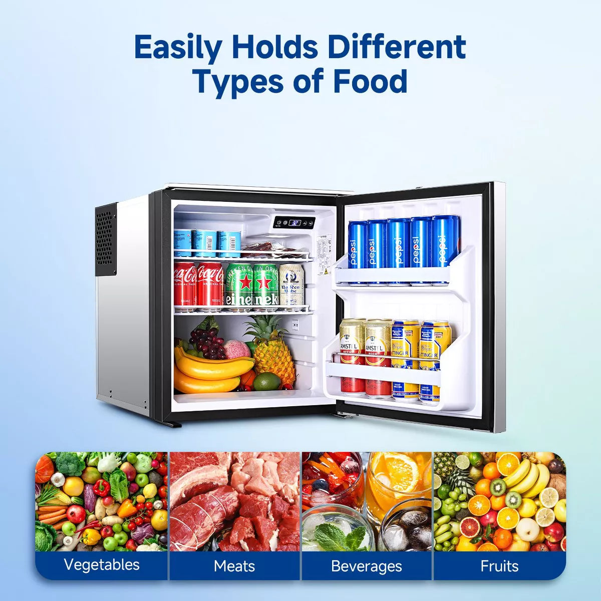 110L RV Portable Refrigerator and Freezer,Dual Modes Fast Cooling Compressor Fridge with Anti-Shock & Shake,Mini Car Fridge for Camping,Trips,Travel