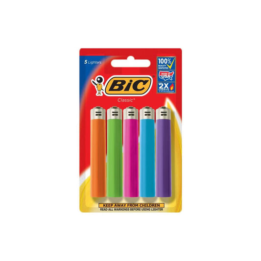 Bic 5pk Classic Lighters