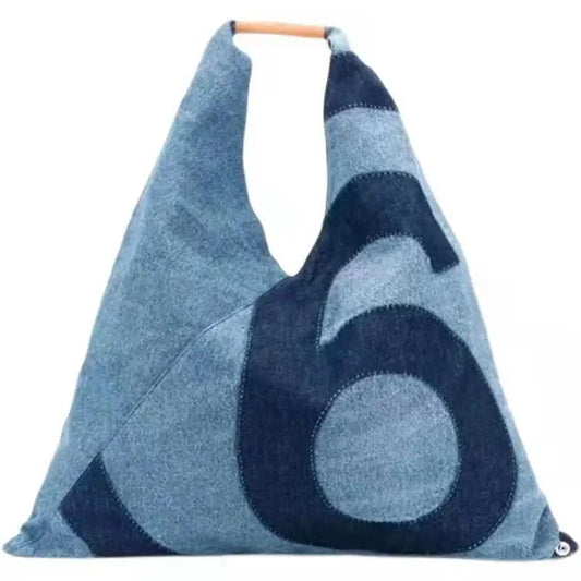 Sac fourre-tout portable unisexe Ins, sac en tissu denim pour adulte, design de niche, nouvelle mode, grande capacité, sac à bandoulière pour les déplacements