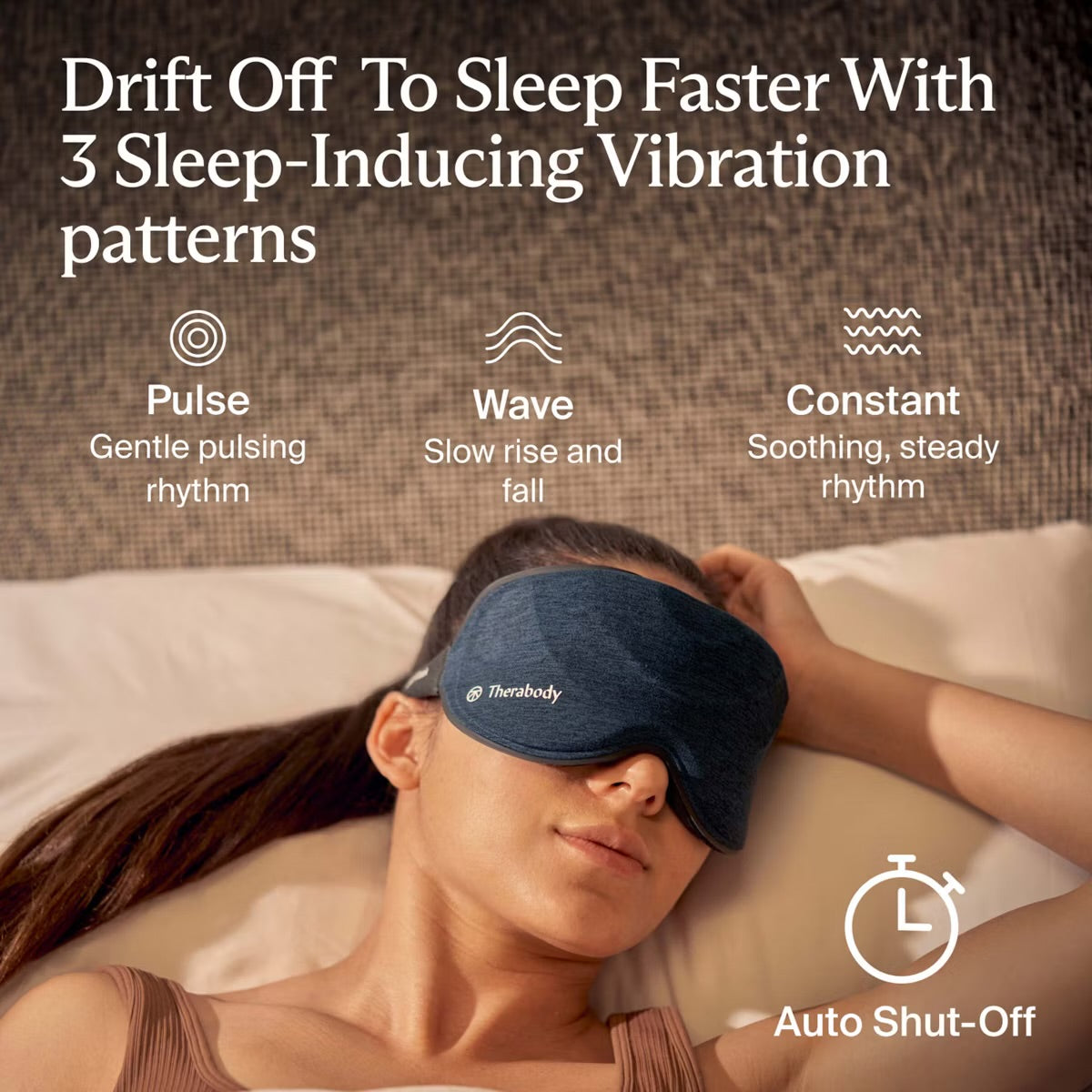 Therabody SleepMask Blackout Eye Mask with Vibration Therapy