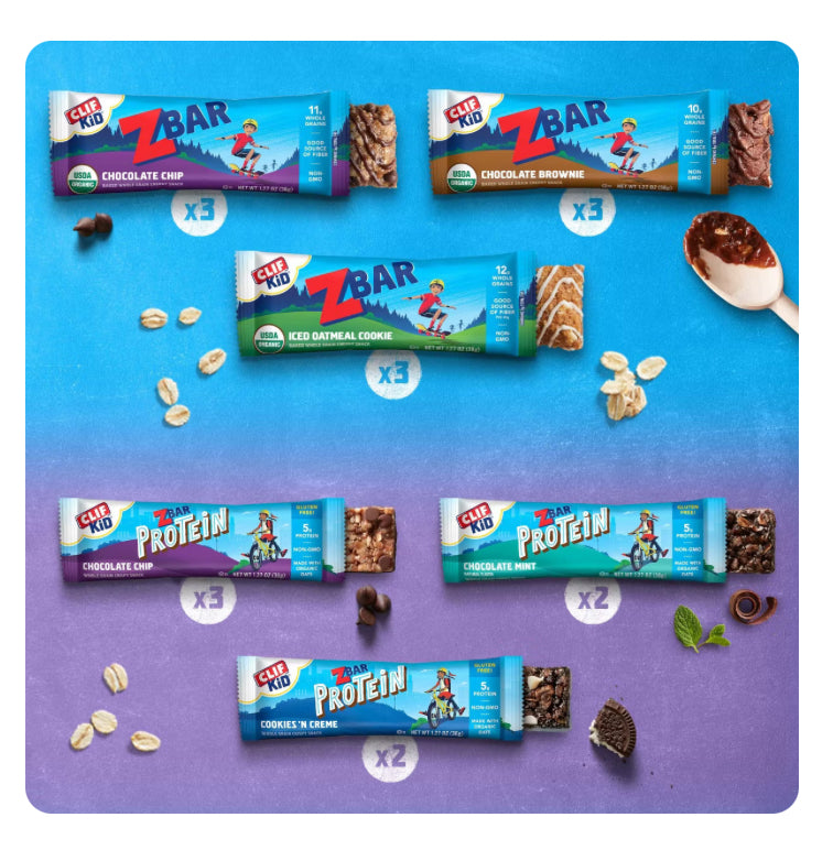 CLIF KID ZBAR Protein Snack Bar Variety Pack - 20.32oz/16ct