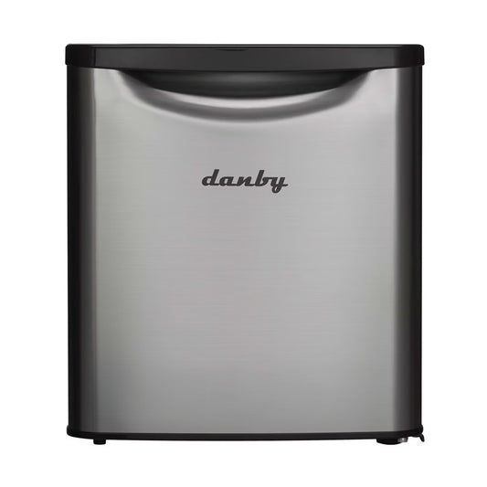 Danby 1.7 cu. ft. Compact Fridge in Stainless Steel Look DAR017A3BSLDB