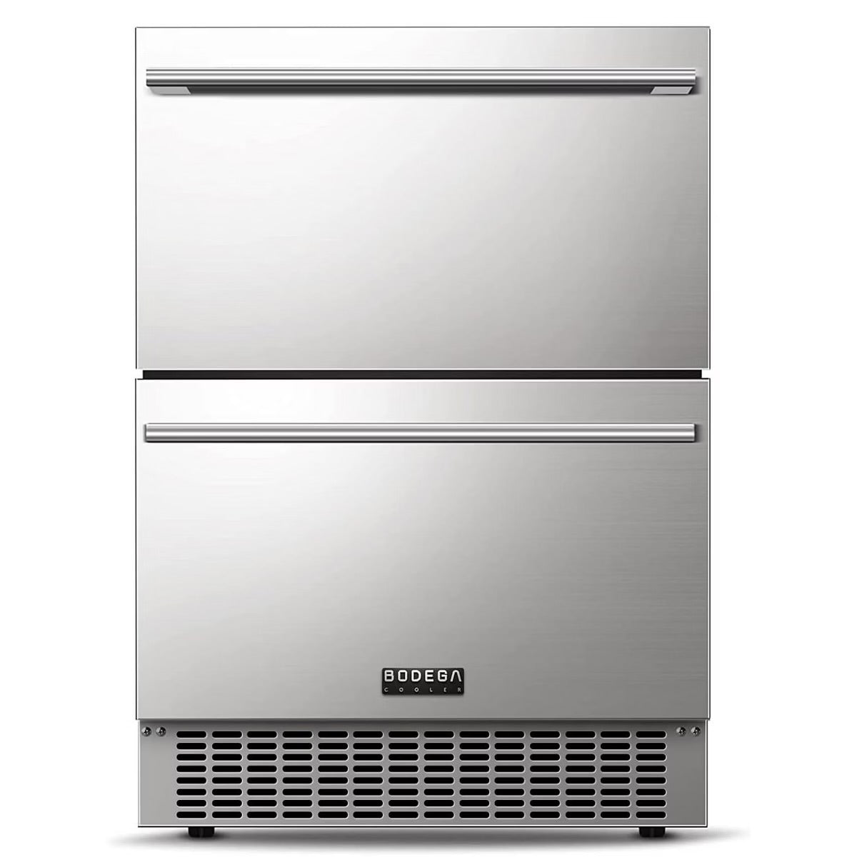 24-inch fridge,149 Cans,Stainless Steel Door,LED light,Adjustable shelves,Quiet Compressor,Double Drawer Cooler,Air Defrost System
