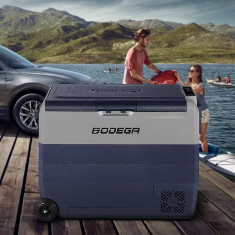 12 Volt Car Refrigerator, Portable Freezer with Dual Zone WIFI APP Control, 12/24V DC and 100-240V AC