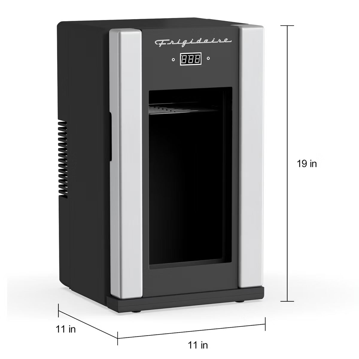 Frigidaire® 12.68-Qt./18-Cans/4-Wine-Bottles 40-Watt Retro Beverage Fridge with Temperature Control in Silver