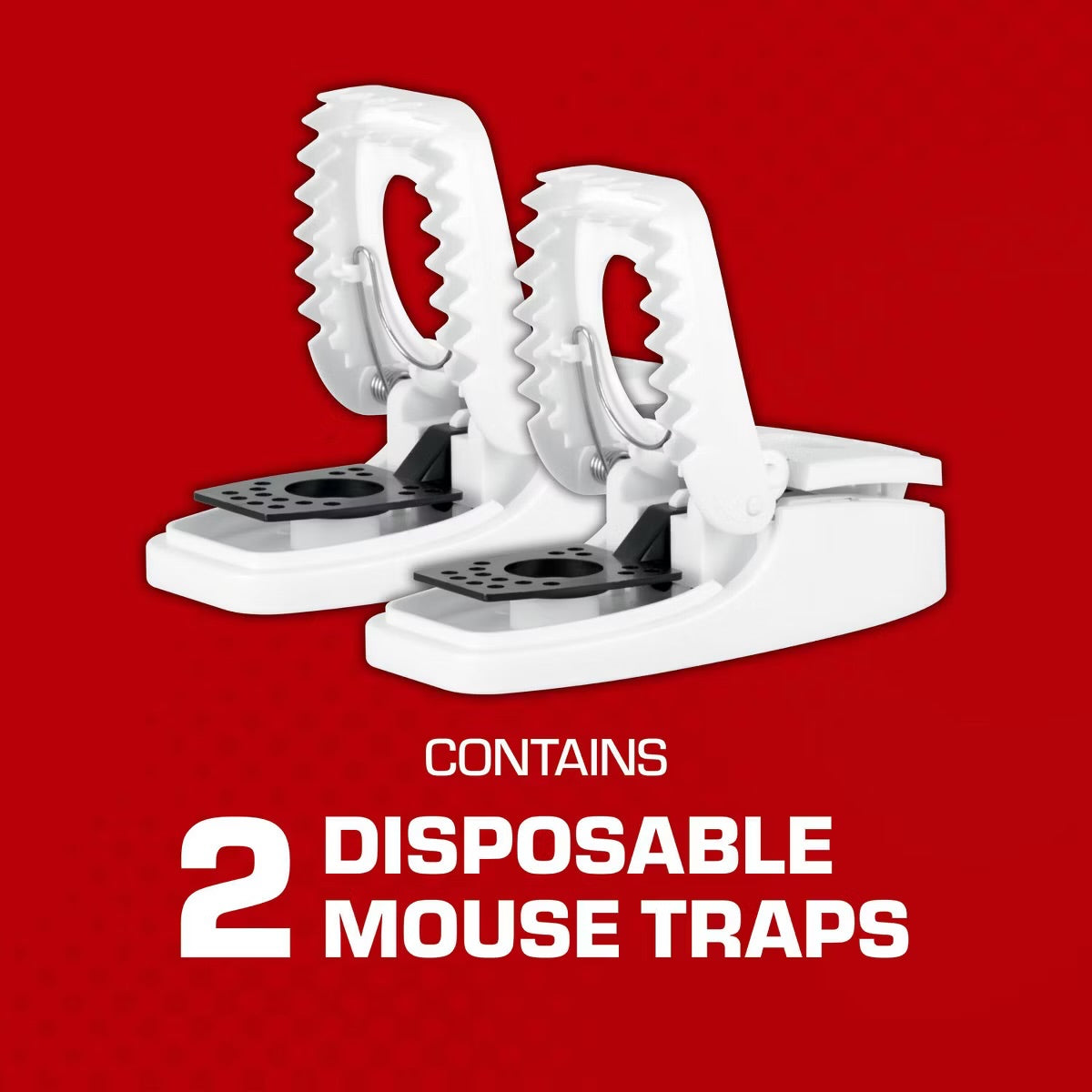 Tomcat 2pk Press 'N Set Mouse Trap: Easy-to-Use, No Assembly Required, Indoor & Outdoor Rodent Control