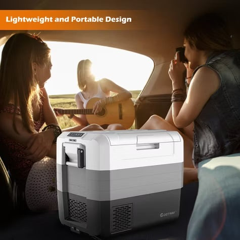 Costway 70 Quart Portable Electric Car Cooler Refrigerator Compressor Freezer for RVs Camping