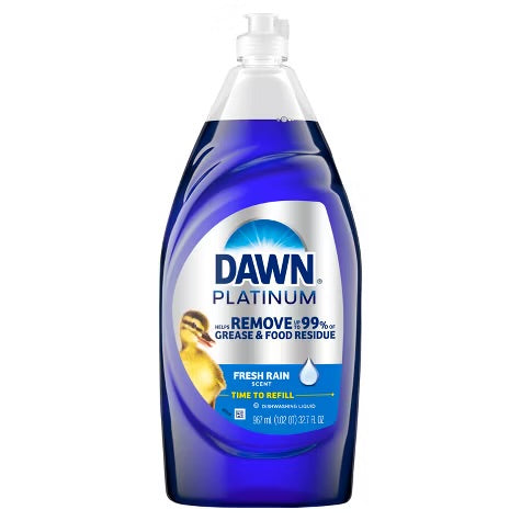 Dawn Refreshing Rain Scent Platinum Dishwashing Liquid Dish Soap