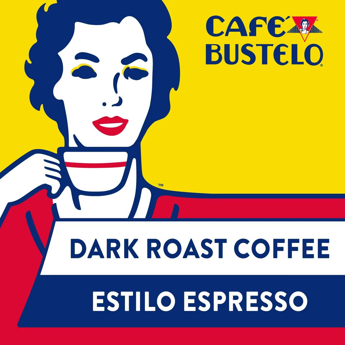 Cafe Bustelo 4 Pack/10oz each Espresso Dark Roast Ground Coffee Vacuum-Packed Brick