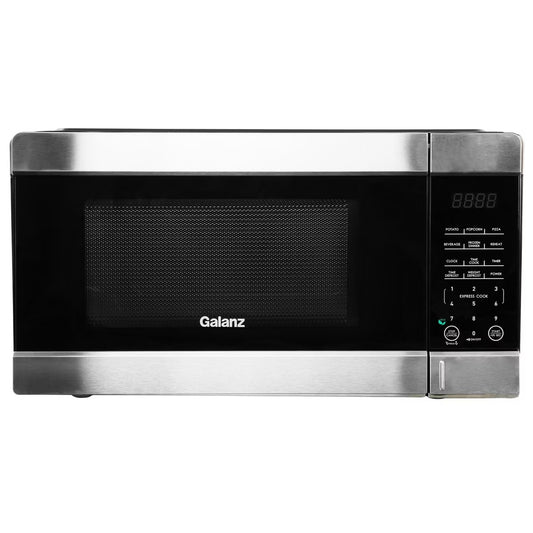 Galanz 0.9 cu ft 900W Countertop Microwave Oven in Black with One Touch Express Cooking