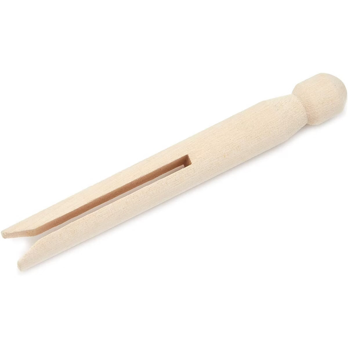 50 Count Traditional Round Clothespins 4.3" Laundry Supplies Clothes Line Wood Clothes Pins