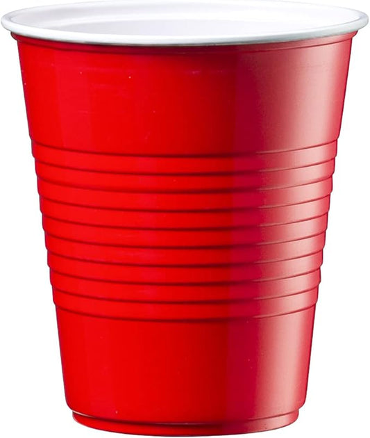Comfy Package [12 oz. - 40 Count Disposable Plastic Red Cups, Party Drinking Cups for Events and Everyday Use