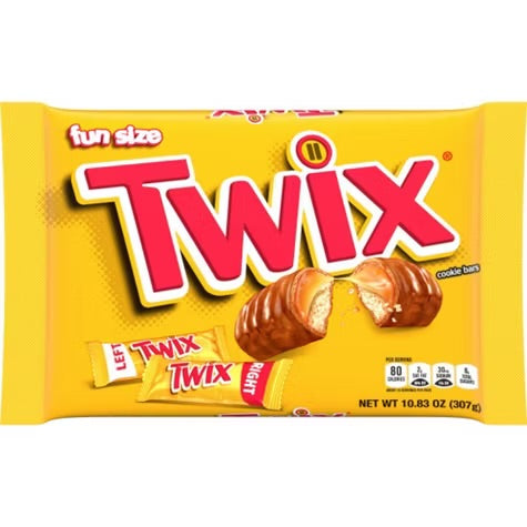 Twix Fun Size Caramel Chocolate Cookie Bar Candy - 10.83oz