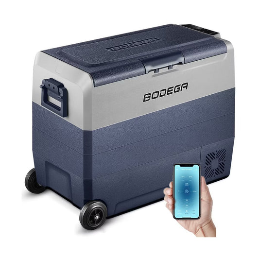 12 Volt Car Refrigerator, Portable Freezer with Dual Zone WIFI APP Control, 12/24V DC and 100-240V AC
