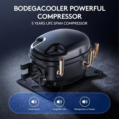 12 Volt Car Fridge,61 Quarts (58L),APP control,-4℉-68℉,Low noise cooler,H/M/L protection system,Cup slots design,Battery Protection,Two-way cover