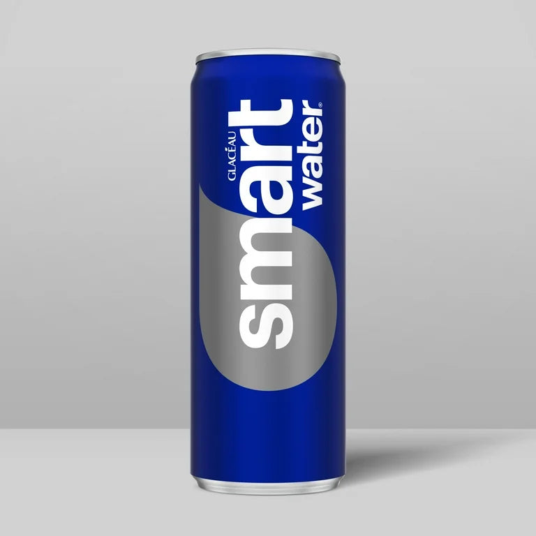smartwater vapor distilled premium water cans, 12 fl oz 8 pack