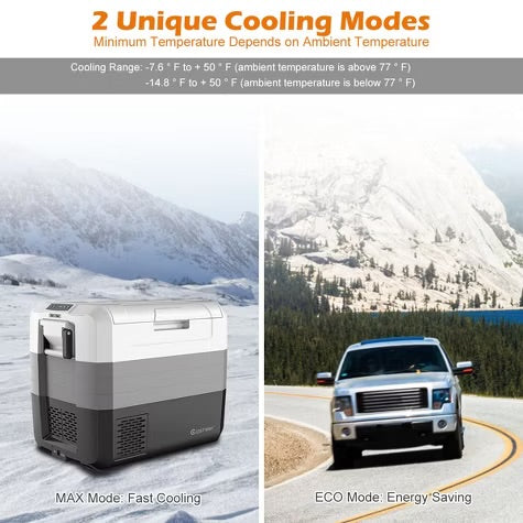 Costway 70 Quart Portable Electric Car Cooler Refrigerator Compressor Freezer for RVs Camping