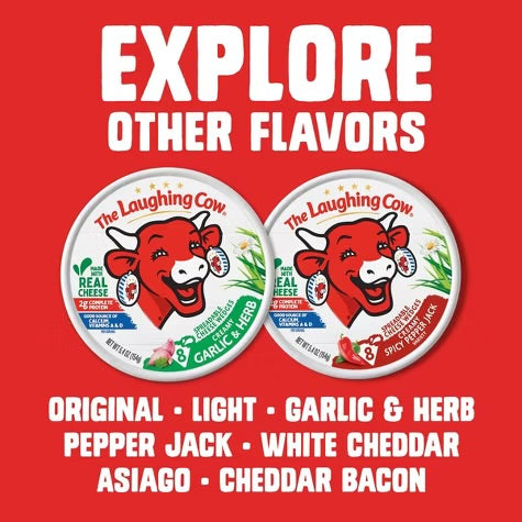 The Laughing Cow Spreadable Light Swiss Cheese Wedges - 5.4oz/8ct